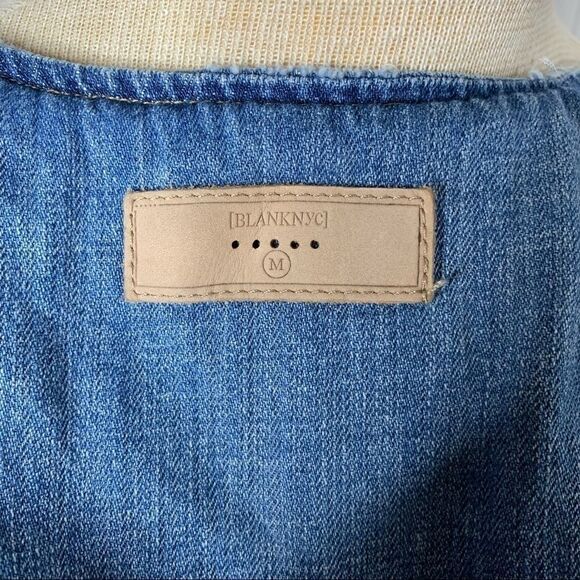 Blank NYC Distressed Cropped Denim Jean Jacket - Picture 7 of 7